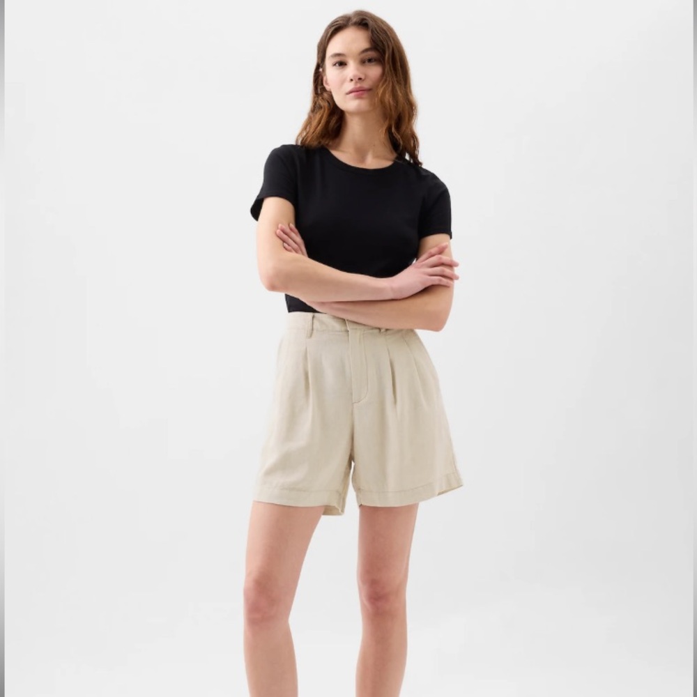 NWT Gap Linen-Blend Shorts Size 4